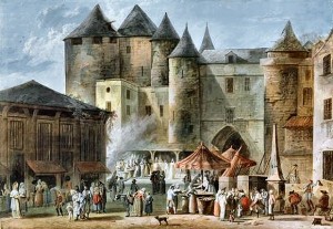 Naudet place de l'Apport et Grand Chatelet, avant 1802 (Carnavalet)
