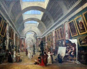 Hubert Robert - Projet d'aménagement de la Grande Galerie du _Louvre (1796)