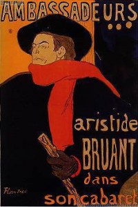 Aristide Bruant par Toulouse Lautrec